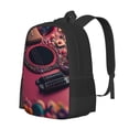 thumbnail image 1 of Disketp Romantic Heart Guitar Mochila Minimalista de Gran Capacidad, Mochila de Viaje para Escuela, Trabajo o Uso Diario, 1 of 6