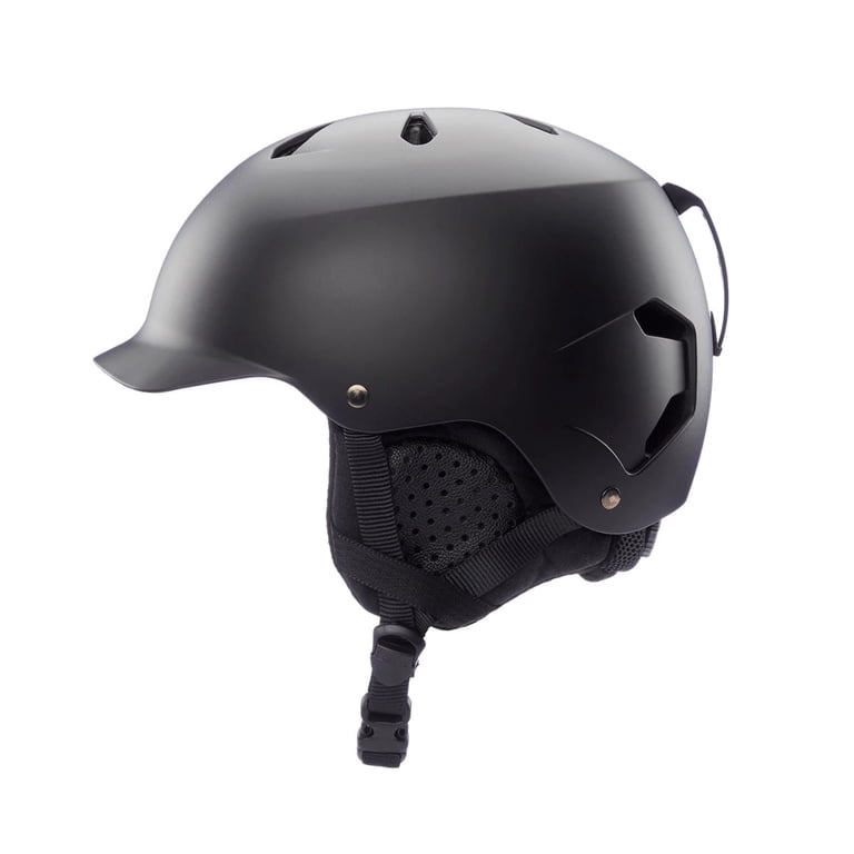 smith black ski helmet Scout Round Contour Fit aeroshellz1kineticore Fenix 360 Bike Flashlight Color:Textured Black - Tinted Black Visor mould construction and thus