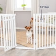 thumbnail image 7 of TRIXIE 4-Panel Foldable Wood Freestanding Pet Gate, Walk Thru Door, Expands to 81.2", White, 7 of 7