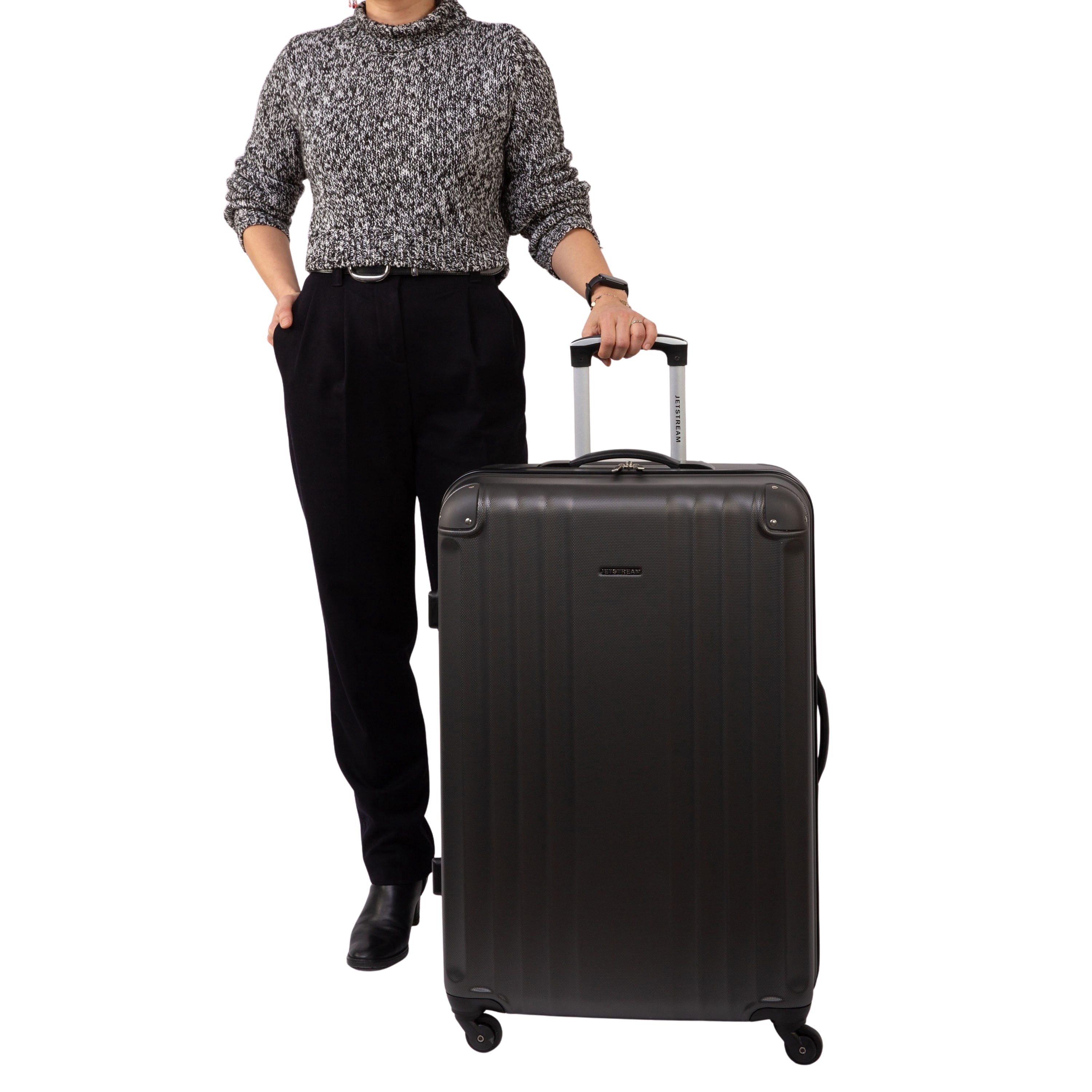 Jetstream Southbound 28 Inch Hardside Expandable Large Checked Luggage, Rolling Travel Suitcase with Spinner Wheels