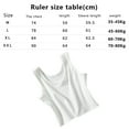 thumbnail image 3 of Women's Sleeveless Shirt Side Ruched Scoop Neck Basic Crop Tank Top, 3 of 5