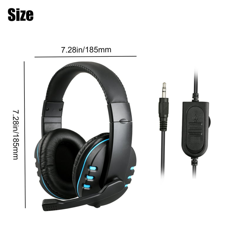 Kalksten hø sporadisk Gaming Headset with Mic for PS4, PS5, PC, Xbox One, EEEkit Surround Sound  Noise Cancelling Over Ear Headphones with Soft Memory Ear Pads Compatible  with Laptop Tablet Mobile Phone Computer - Walmart.com