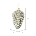 thumbnail image 2 of Vickerman 5.5" Gold Antique Pinecone Christmas Ornament, Set of 3, 2 of 3