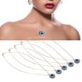 thumbnail image 1 of Collar de Ojo Azul Turco ANGGREK 5 Uds Protección Colgante de la Suerte 19mm, 1 of 8