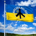 thumbnail image 2 of Flagwix Make Love, Not War. Peace Sign Ukraine Grommet Flag THN3779GFv1 - 3x5 ft., No Flag Pole Rings, 2 of 6