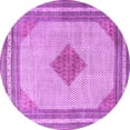 thumbnail image 1 of Ahgly Company Indoor Round Persian Purple Traditional Area Rugs, 6' Round, 1 of 4
