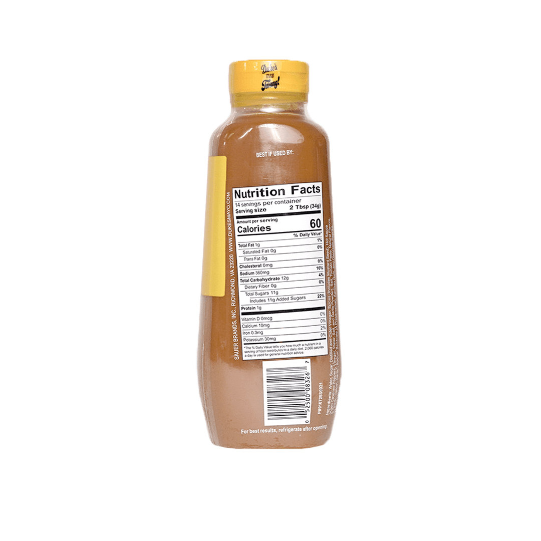 Duke's Carolina Gold BBQ Sauce 17 Ounce Bottle