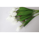 thumbnail image 2 of Nvzi 12 flores artificiales de tulipán, flores falsas, flores artificiales para decoración de bodas, amarillas, 2 of 5