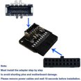 thumbnail image 2 of Main board USB3.019 pin/20P to TYPE-E90 degree adapter, 2 of 5