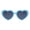 Blue, variant on Funny Oversized Heart Shape Sunglasses, Novelty Party Eyeglasses Frame for Adult Selfie Props, Cute Humorous Costume Accessory for Halloween Themed Party Cosplay, Photo Booth Fun , 1 Pair of Glasses