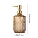 thumbnail image 3 of Botella de botella de jabón de vidrio tipo bomba – Champú recargable, gel de ducha. Envase, diseño antideslizante texturizado, bomba impermeable, cocina reutilizable en el baño doméstico, 3 of 6