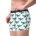 thumbnail image 3 of Wukai Cartoon Shark Print Men’s Underwear Breathable Boxer Briefs,&nbsp;Moisture Wicking & Breathable-Large, 3 of 7