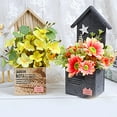 thumbnail image 5 of Sunjoy Tech 1 Set Flower Holder Exquisite Vivid House Shape Simulation Flower Arrangement Wood Pot Home Decoration, 5 of 8