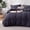 Flint Stone Blue, variant on Sleep Zone Twin Duvet Cover 3pc Set Soft Seersucker , All-Season Adaptable, White