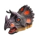 thumbnail image 3 of Marioneta de mano de dinosaurio Hugo Triceratops Gris Juguete Interactivo, 3 of 9