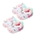 thumbnail image 3 of GOOHOCHY Zapatos de algodón caliente para bebés cubiertos de invierno de otoño zapatos para niños pequeños para bebés de 0 a 1 años (colorido unicornio 10.5 cm), 3 of 7