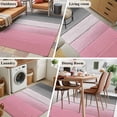 thumbnail image 5 of 3'x5' Area Rugs, Pink Gray Ombre Indoor Outdoor Area Rug for Living Room Bedroom, Vintage Country Wooden Washable Bathroom Rugs Kitchen Floor Carpet Mats Home Decor Aesthetic, 5 of 8