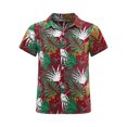 thumbnail image 1 of Jowowha Petits Garçons Été Plage Décontracté Aloha Luau Chemises Col Rabattu Hauts Tropicaux Tenue de Jeu Type E 120, 1 of 7