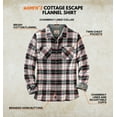 thumbnail image 2 of Legendary Whitetails Women's Cottage Escape Flannel Long Sleeve Plaid and Solid Color Clothes for Women, Fitted Button Down, 2 of 6
