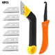 thumbnail image 1 of Cuchillo para juntas de limpieza de pegamento de vidrio para juntas de suelo de puertas y ventanas 9pacs, 1 of 5
