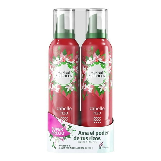 Mousse Herbal Essences cabello rizo Jazmín 2 pzas de 200 g c/u