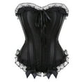 thumbnail image 2 of pstuiky Gothic Clothes for Women, Women Lace Splicing Three-Dimensional Embroidered Blouse Plus Size Gothic Clothes Solid Color Court Party Wear Shapewear Court Clothes Leisure Clothes, 2 of 6
