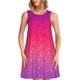 thumbnail image 1 of Fotbe Light Purple Glitter Vestido de Verano sin Mangas para Mujer – Vestido Midi Línea A, Estilo Camiseta Floral, Vestido Playero Casual y Fluido, 1 of 7