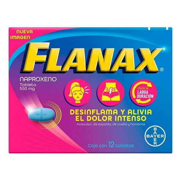Flanax Fem 550 mg 12 tabletas