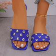 thumbnail image 5 of Fasiaou Women Fashion Metallic Stud Slide Sandals Cushion Outdoor Walking Comfortable Flat Slippers Summer Casual Non Slip Support Stylish Lightweight, 5 of 9