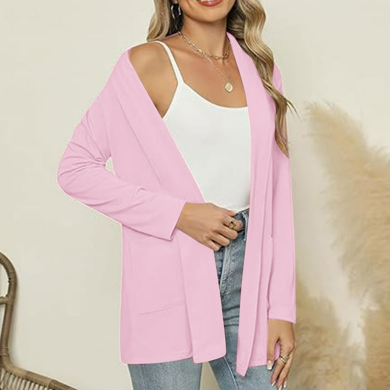 VSSSJ Cardigans for Women Long Sleeve Open Front Drape Loose Fit