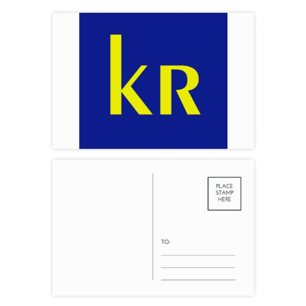 Denmark Currency Symbol Krone Postcard Set Birthday Mailing Thanks denmark-currency-symbol-krone-postcard-set-birthday-mailing-thanks