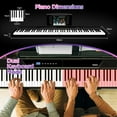 thumbnail image 5 of TERENCE Keyboard Piano 88 Keys V50 Digital Piano Weighted Dynamic Keyboard 30W Speakers Touch-Sensitive Control Panel Inbuilt Video and Audio Recording Feature, 5 of 10