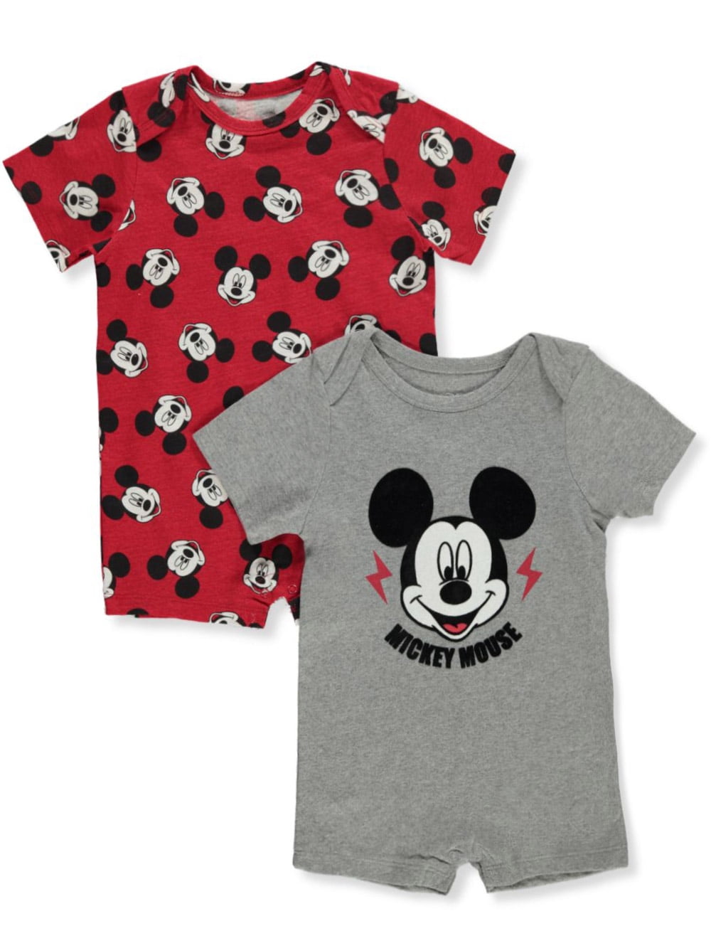 Disney Mickey Mouse Baby Boys' 2Pack Rompers pink/multi, 24 months