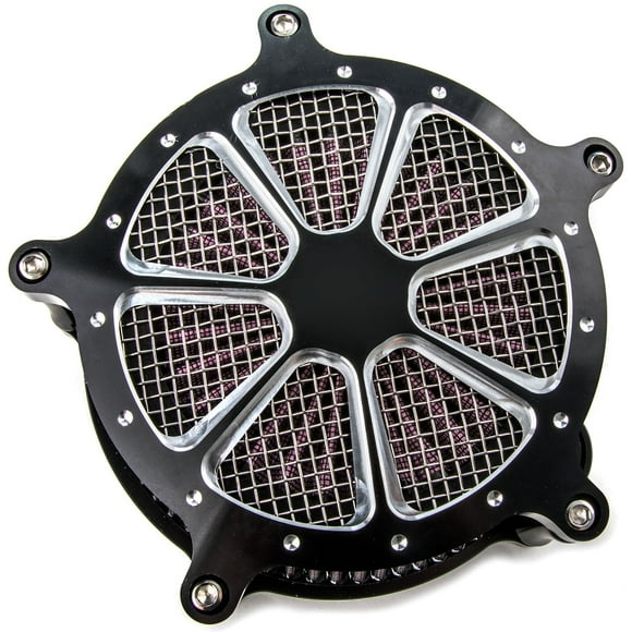 Krator Turbine Edge Cut Air Intake Kit Compatible with Harley Sportster XL1200 Iron 883 Forty Eight Sportster 1200 Custom XL1200C 1996-2017