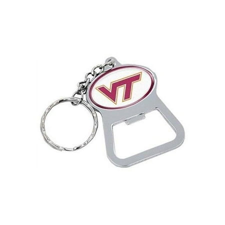 Virginia Tech Hokies Metal - Virginia Tech Hokies Metal Key Chain And Bottle Opener W/domed Insert