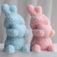 thumbnail image 4 of lanema Rose Rabbit Candle Mold Easter Candle Mold for Making Candle Easter Gift, 4 of 11
