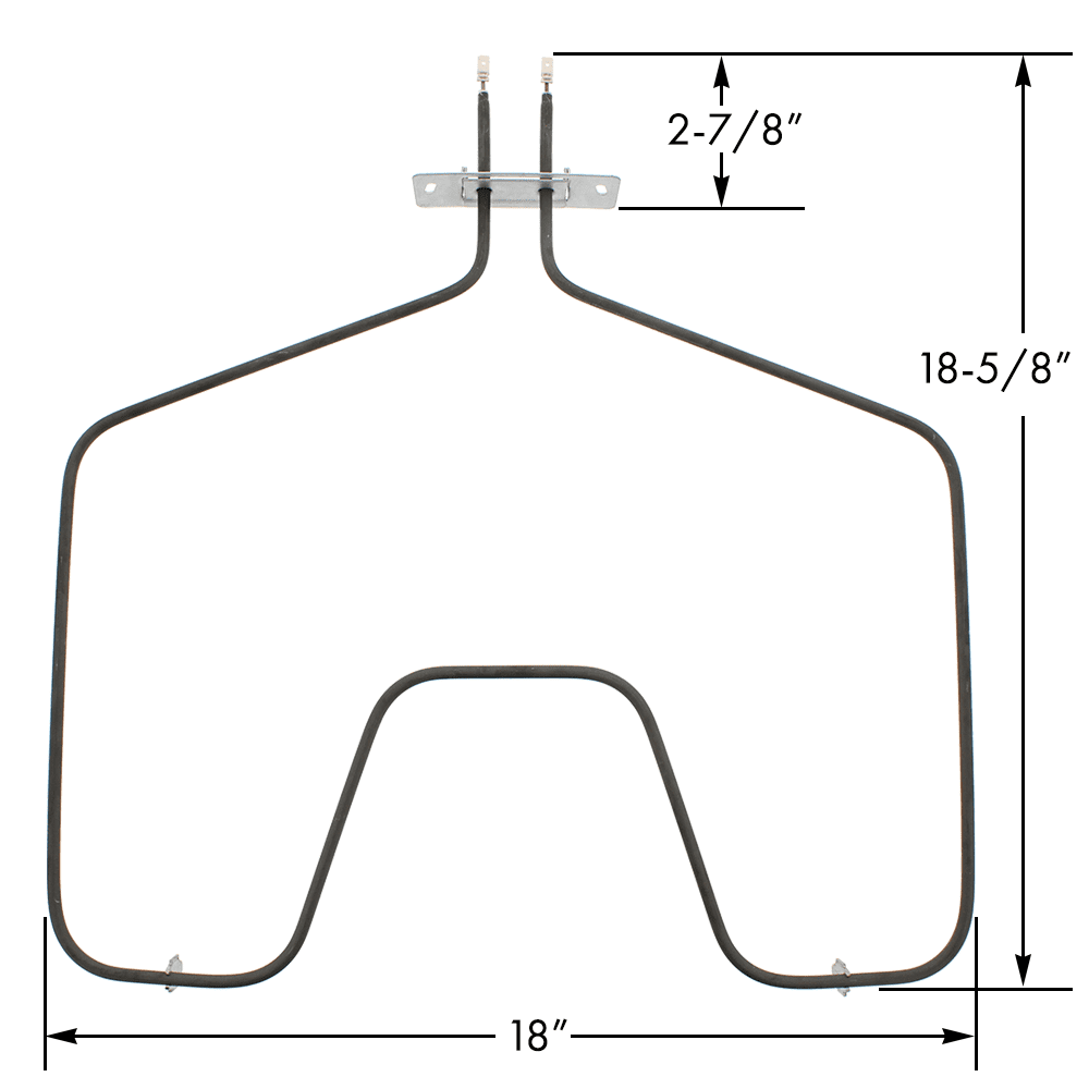 WB44X10009, Bake Element replaces GE, Hotpoint
