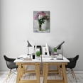 thumbnail image 7 of Upgrade your Space with Pink Flower Canvas Wall Art Abstract Watercolor Floral Painting, 12X16inch Framed Artwork for Bathroom, Nursery, Living Room, Bedroom, Kitchen, Home Office Décor, 7 of 7