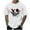 White, variant on Mens Shirts Men's Graphic Crewneck Short Sleeve Drop Shoulder Streetwear Tee Shirt Top Blue 4XL