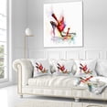 thumbnail image 3 of Designart Red High Heel Shoe - Abstract Throw Pillow - 18x18, 3 of 5