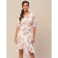 thumbnail image 2 of Moomaya Printed Casual Dresses For Women, V-Neck Asymmetric Summer Wrap Dress, 2 of 9