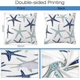 thumbnail image 2 of Throw Pillow Covers Nautical Starfish Pillow Covers 20x20 Inch Set of 2 Navy Blue and Turquoise Sea Stars Throw Pillows Decorative Pillow Cases Cushio20x20x2Photo Color, 2 of 5