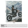 thumbnail image 4 of PRATYUS Blanket Motocross Throw for Sofa &amp; Bed, Cozy Fuzzy Blanket, Super Soft and Warm Fluffy Blanket for All Seasons 50x60in, 4 of 6