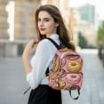 thumbnail image 6 of FORMRS Mini Backpack Purse for Women Travel Daypack Casual Shoulder Bag, Cute Doughnuts Pattern, 6 of 7