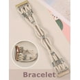 thumbnail image 2 of TOYOUTHS Beaded Bracelet Band Compatible with Versa 4/Versa 3/Sense 2/Sense Bands Women, Boho Soft Elastic Stretchy Nylon Braided Strap Fancy Charms Designer Breathable Sport Wristband, 2 of 6