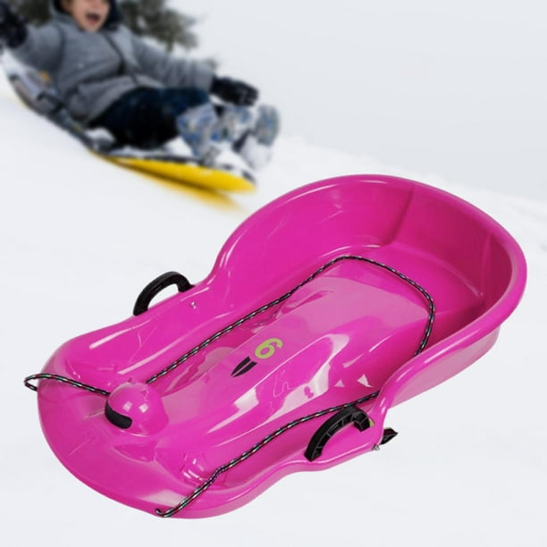 Luge d'hiver en plastique traîneau à neige épaissir traîneaux durables pour  enfants adultes hiver noël luge en plein air 