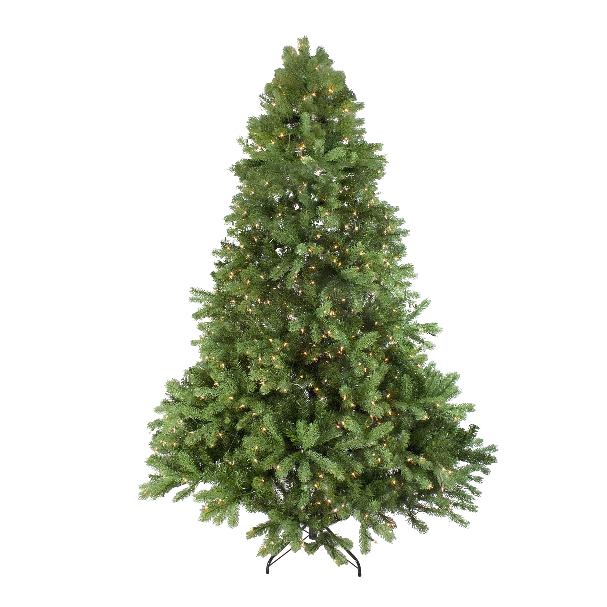 Clear Lights Holiday Time Pre-Lit 2' Noble Fir Green Artificial Christmas Tree 