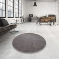 thumbnail image 3 of Ahgly Company Indoor Square Mid-Century Modern Carbon Gray Oriental Area Rugs, 7' Square, 3 of 6