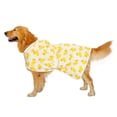 thumbnail image 4 of HDE Dog Bathrobe Drying Towel with Hood for Large Dogs White Rubber Ducks XXL, 4 of 7