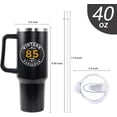 thumbnail image 2 of 85th Birthday Gifts for Him Her - 1939 Birthday Tumbler for Women Men Dad Mom - 40 OZ Stainless Steel Cup Travel Mug Water Bottle with Handle and Straw - The Best Birthday Gift Ideas, 2 of 5